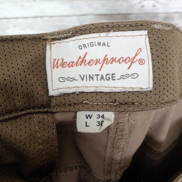Weatherproof Vintage Mens Performance Pants 34/30 Straight Fit Flex Stretch 221 - Picture 3 of 5